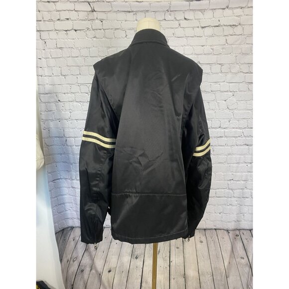 Harley Davidson XL Vintage Motorcycle Racing Jacket With Stripes - Picture 6 of 16